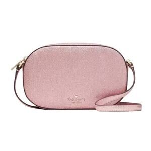 kate spade Glimmer Oval Camera Bag - Mitten Pink Retail $299